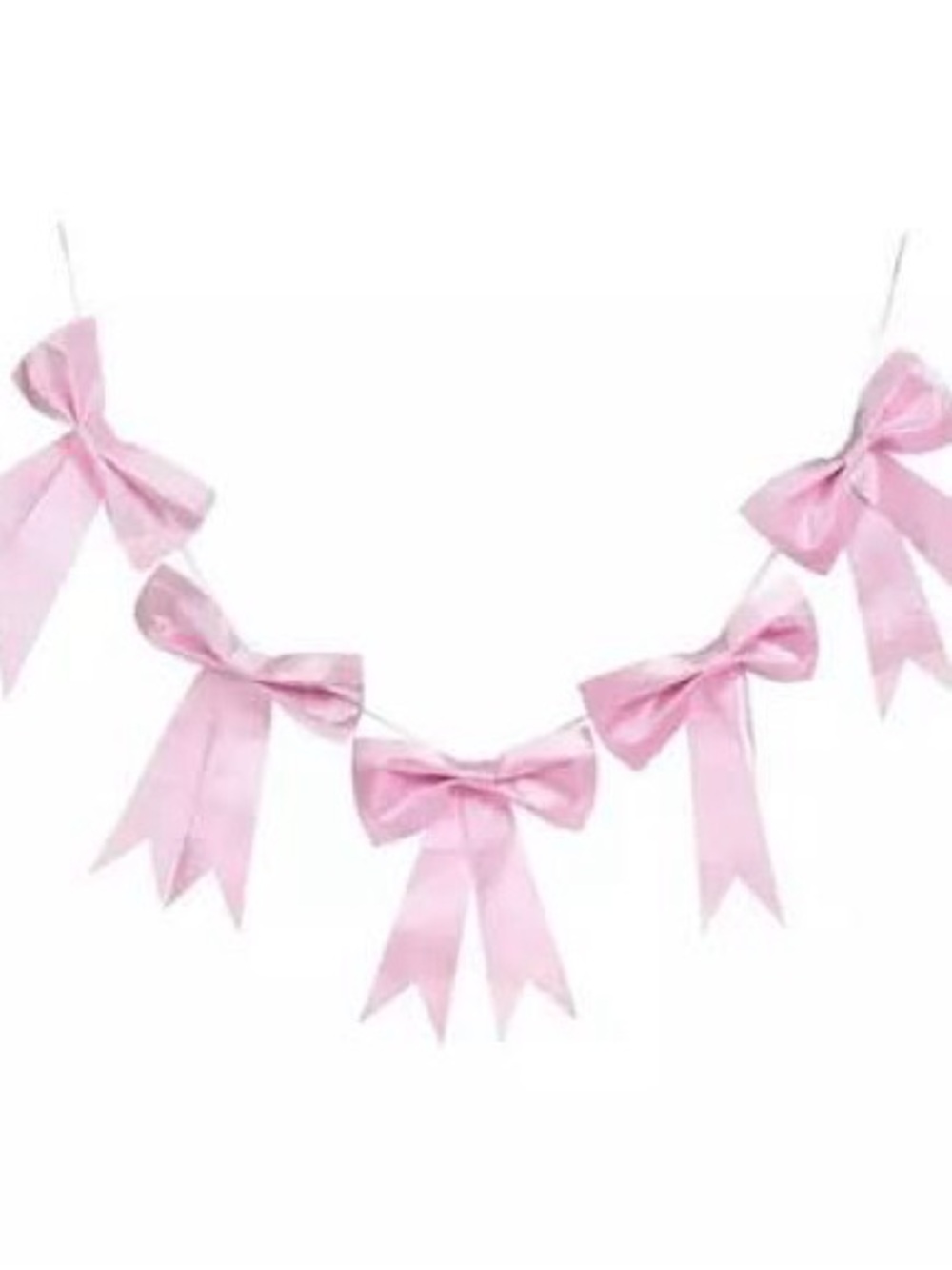 Pink Velvet Bow Garland Christmas
